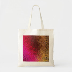 Pink Red And Gold Pattern Tote Bag