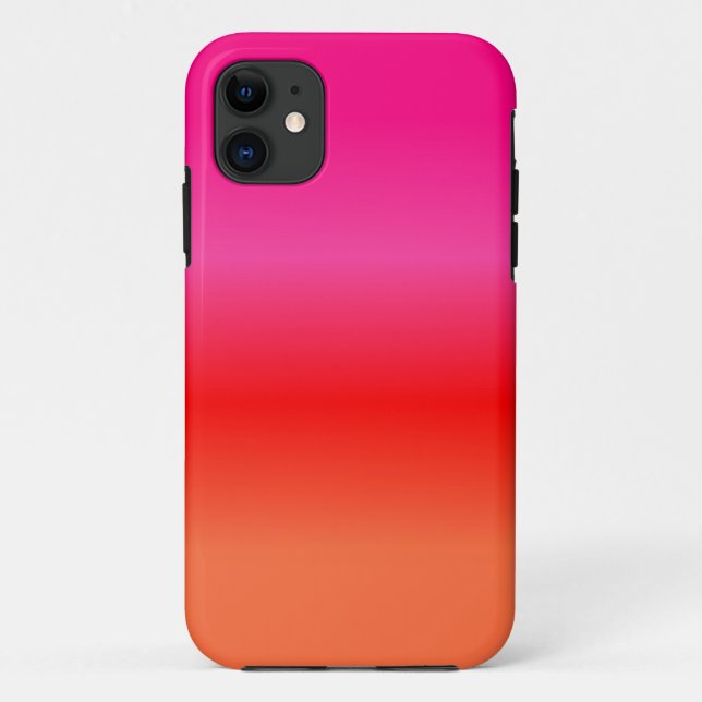 Pink, Red and Orange Gradient Case-Mate iPhone Case (Back)