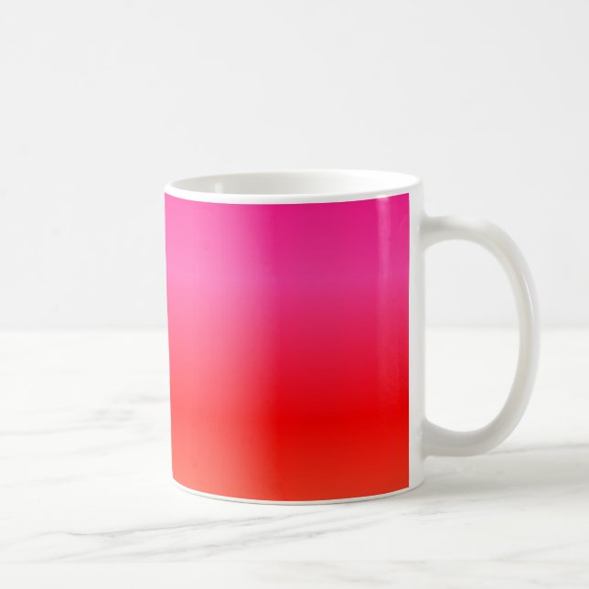 Pink, Red and Orange Gradient Coffee Mug (Right)