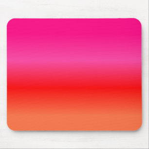 Pink, Red and Orange Gradient Mouse Pad