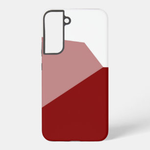 Pink Red and White Samsung Galaxy Case