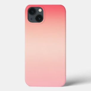 Pink red and yellow colour gradient background iPhone 13 case