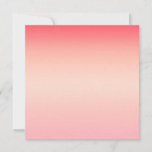 Pink red and yellow colour gradient background thank you card