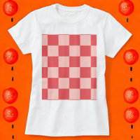 Pink Red Chequered Gingham Pattern