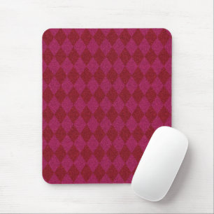 Pink & Red Diamond Glitter Mouse Pad
