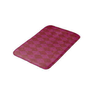 Pink & Red Diamond Glitter Pouf Bath Mat