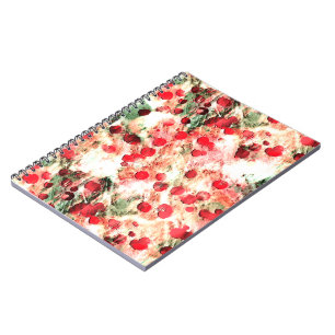 Pink Red Dirty Polka Dot Grunge Notebook
