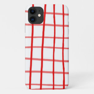 Pink Red Gingham iPhone 11 Case
