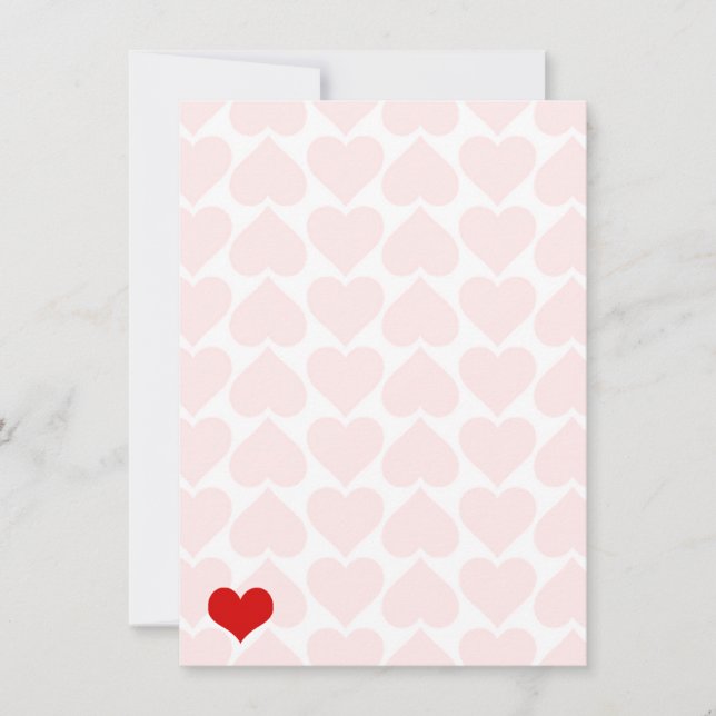Pink Red Heart Pattern Background (Front)