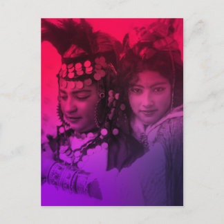 Pink Red Maghreb Ouled Naïl Berber Girl Female Pos Postcard