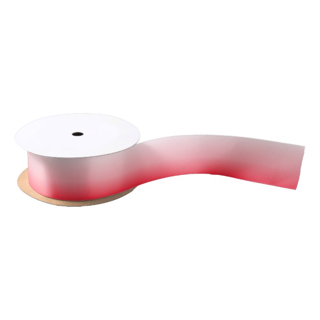 Pink Red Ombre Gradient Satin Ribbon (Spool)