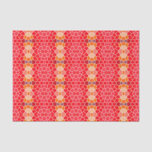 Pink Red Orange Pattern  Tissue Paper