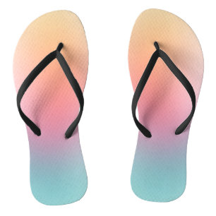 Pink Red Orange Yellow Blue Purple Green Rainbow Thongs