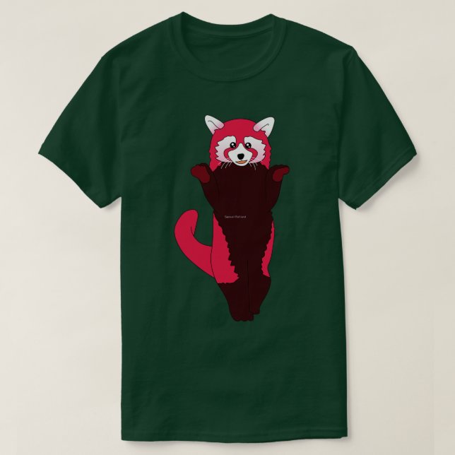 Pink red panda T-Shirt (Design Front)