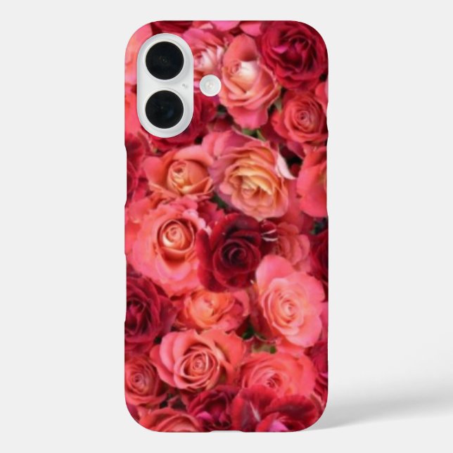 PINK RED ROSE FIELD Case-Mate iPhone CASE (Back)