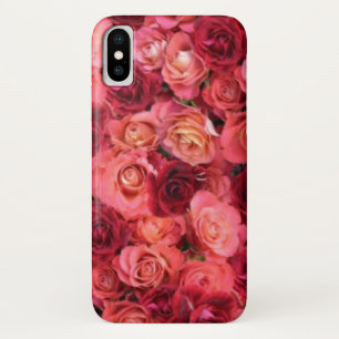 PINK RED ROSE FIELD iPhone X CASE