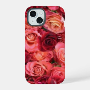 PINK RED ROSE FIELD iPhone 15 CASE