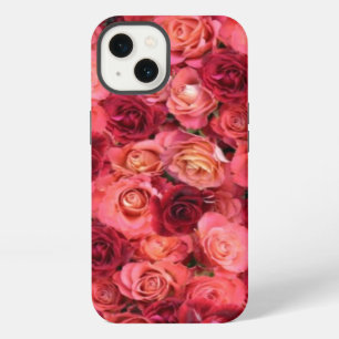 PINK RED ROSE FIELD iPhone CASE