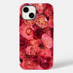 PINK RED ROSE FIELD iPhone CASE