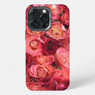 PINK RED ROSE FIELD iPhone CASE