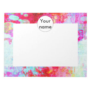 Pink red texture notepad