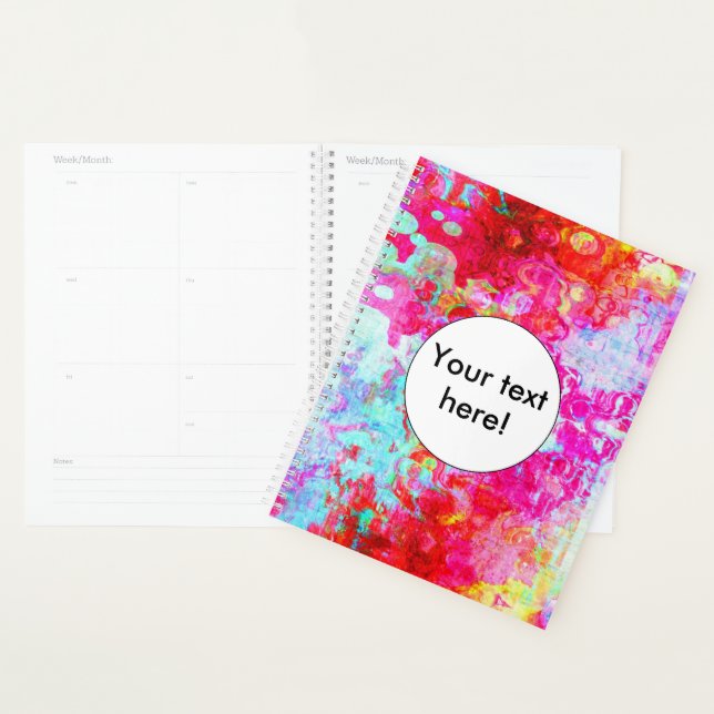 Pink red texture planner (Display)
