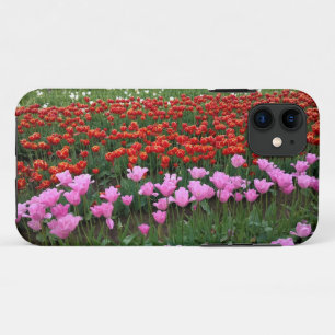 Pink & Red Tulip Field, Oregon iPhone 11 Case