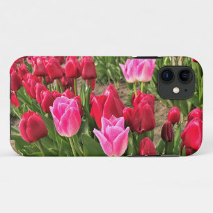 Pink & Red Tulips iPhone 11 Case
