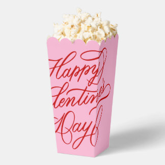 Pink Red Valentines Day Typography Design Favour Box
