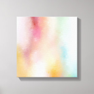 Pink Red Yellow Blue Purple Green Modern Abstract Canvas Print