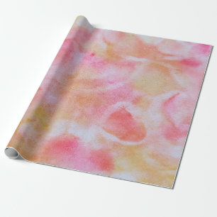 pink red yellow watercolor abstract texture wrapping paper