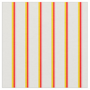 Pink, Red, Yellow & White Lines/Stripes Pattern Fabric