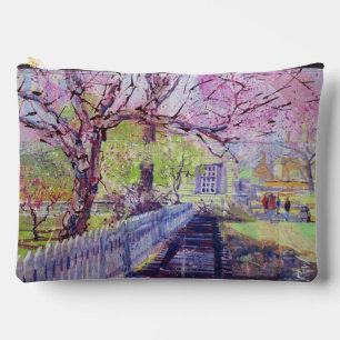 Pink Redbud Tree Blossoms At Williamsburg Virginia Accessory Pouch