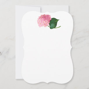 Pink Redoute Hydrangea Invitations