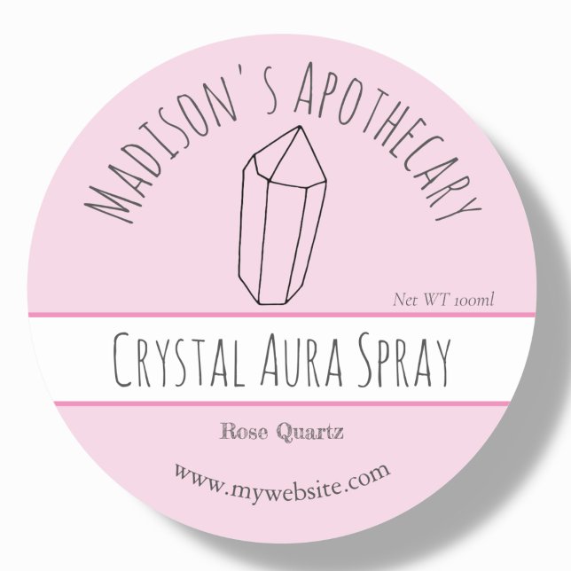 Pink | Reiki Crystal Product Labels (Creator Uploaded)