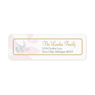 Pink Religious Address Label Return Address Label