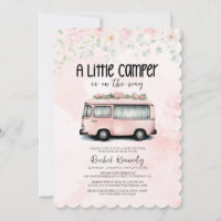 Pink Retro Camper A Little Camper Baby Shower
