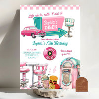 Pink Retro Diner Girl Birthday Party