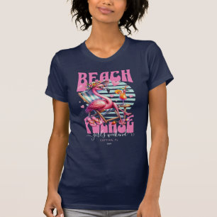 Pink Retro Flamingo Girls Weekend T-Shirt