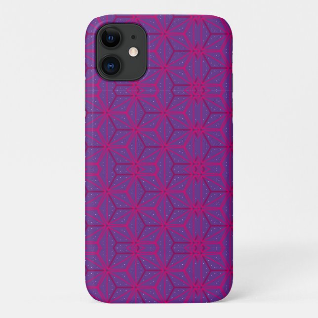 Pink retro geometric pattern  Case-Mate iPhone case (Back)