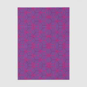 Pink retro geometric pattern tissue paper