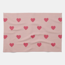 Pink Retro Heart Y2K Pattern With Pink Background