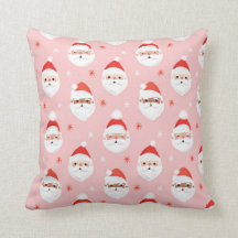 Pink Retro Santa Clause Wrapping Paper