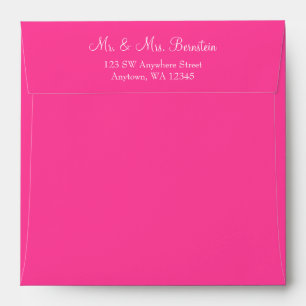 Pink Return Address Envelope