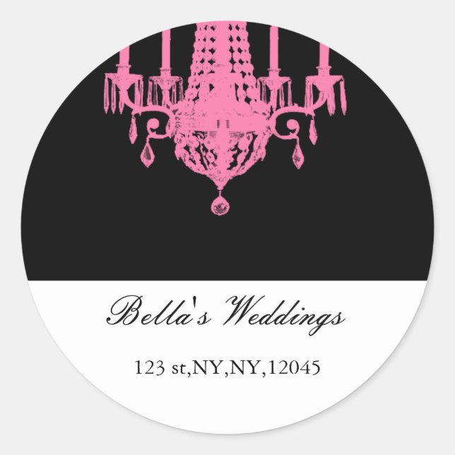 pink Return address label (Front)