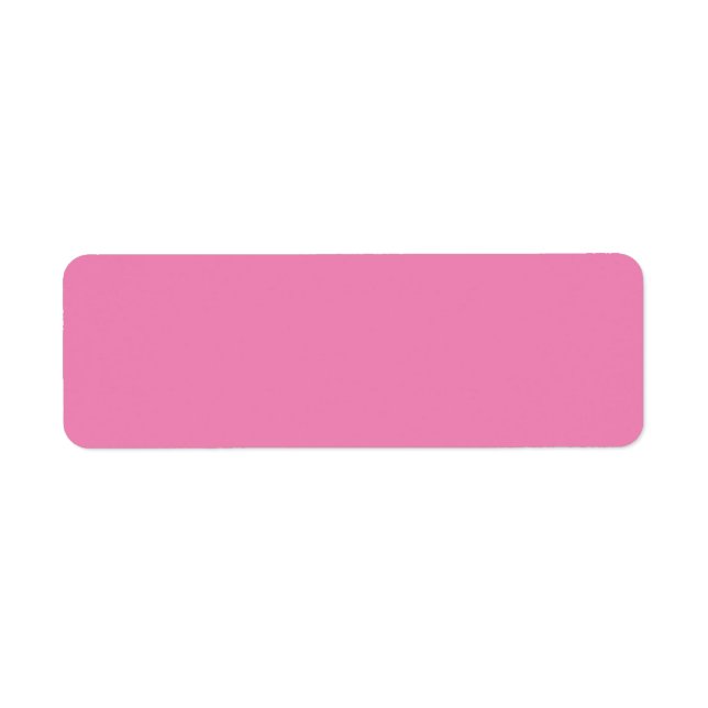Pink Return Address Labels Minimalist Sticker (Front)