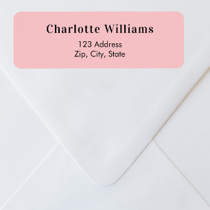 Pink return address return address label