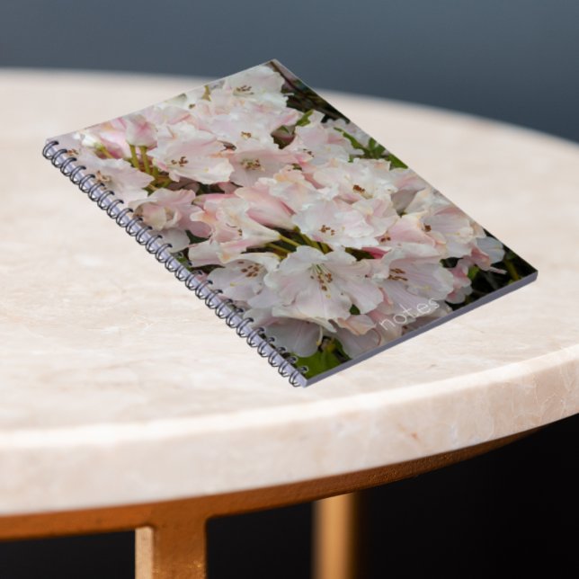 Pink Rhododendron Blooms Floral Notebook (In Situ)