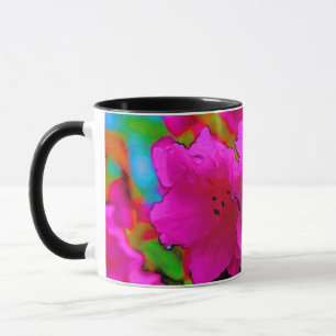 Pink Rhododendron Flowers Mug