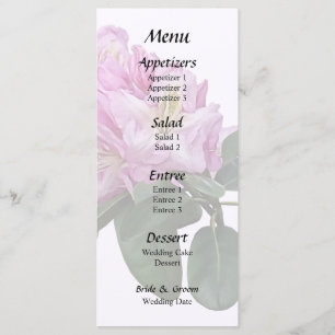Pink Rhododendrons Menu